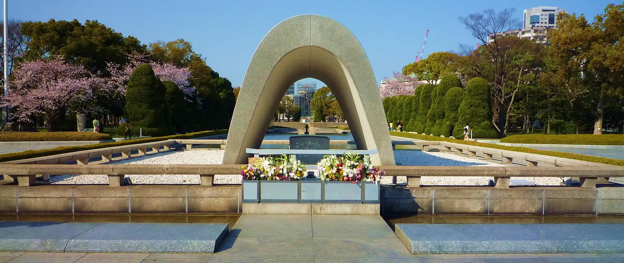 Mindesmærket og fredshaven i Hiroshima, Japan