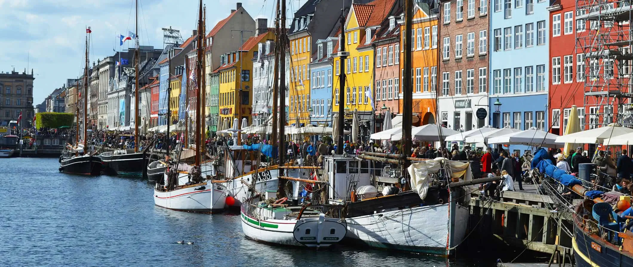 bâtiments colorés au Danemark