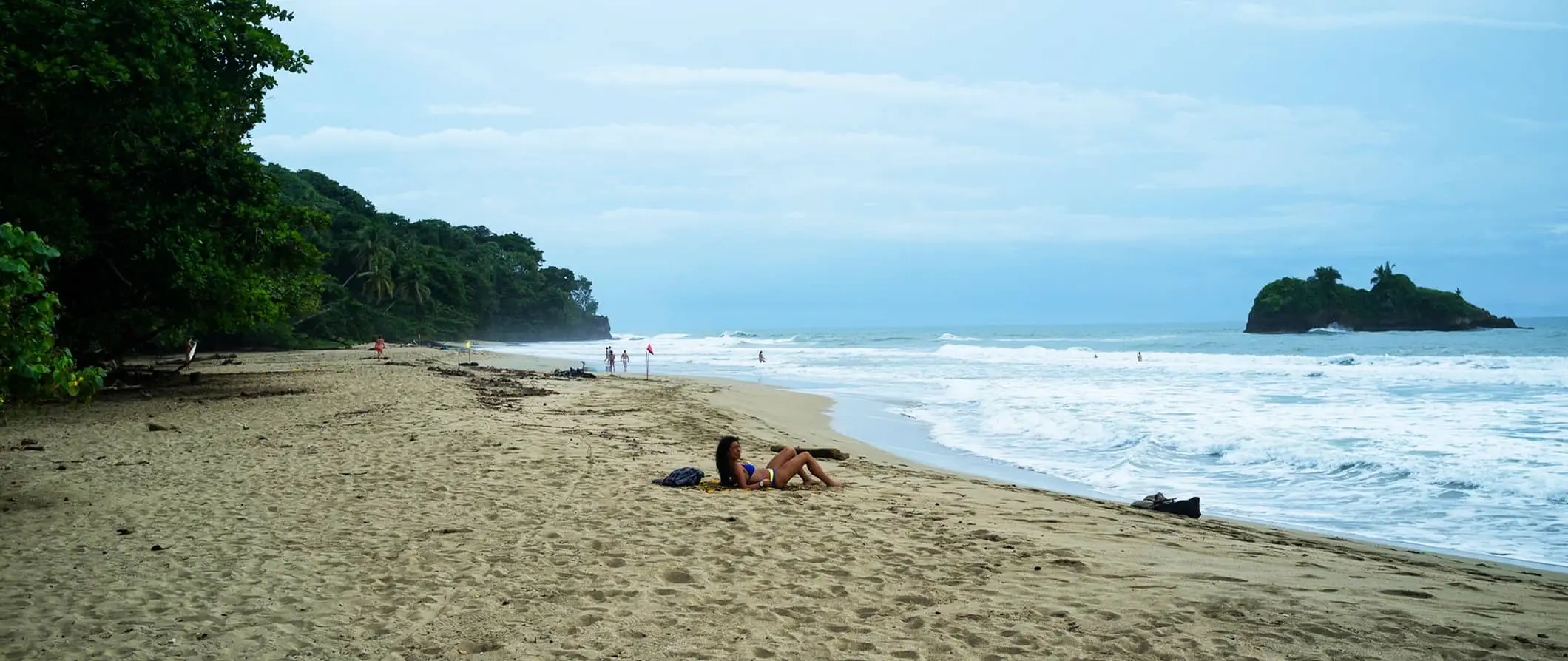 Uma bela vista de Puerto Viejo, Costa Rica