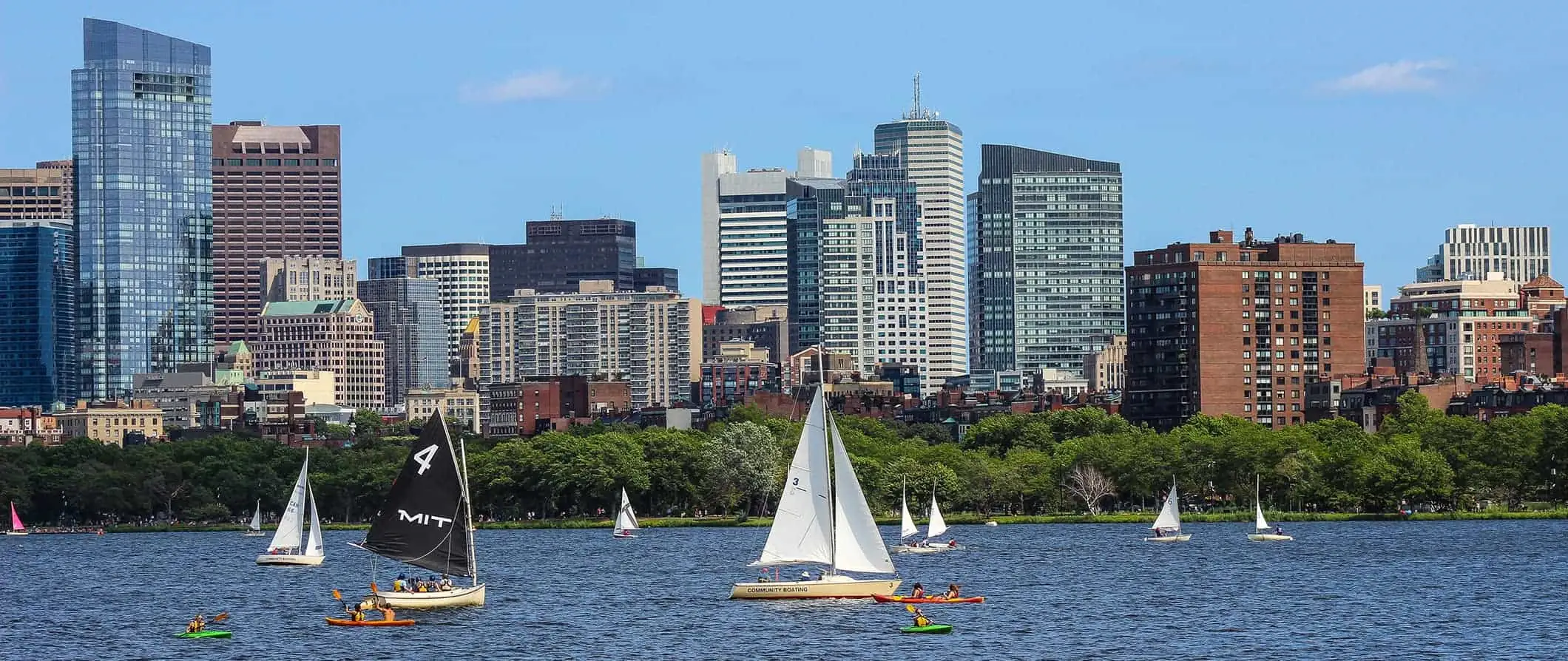 skyline ng lungsod sa Boston